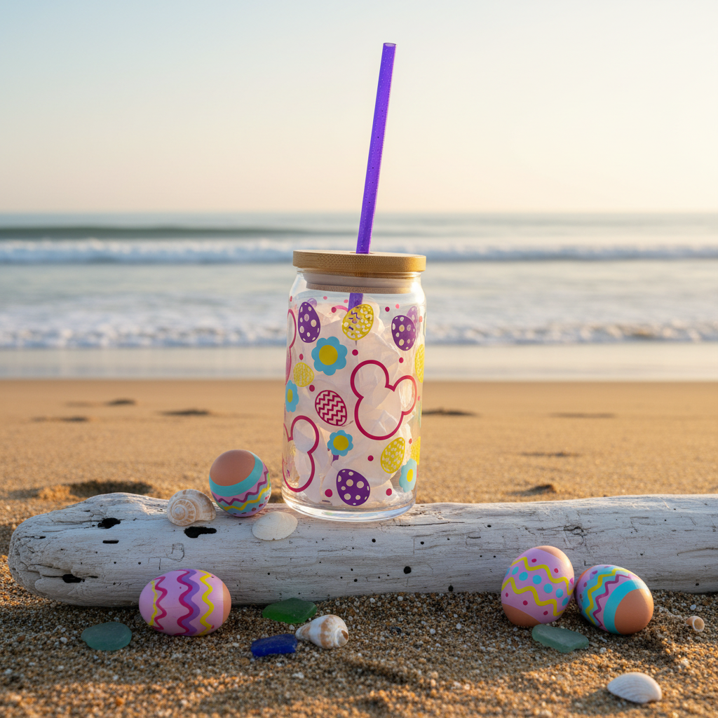 Mouse Easter Egg Glass Tumbler